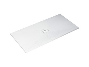 Nature Shower Tray 70x140 H3 cm in White-Finished Resin