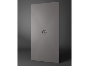Paper Shower Tray 80x80 H2 cm in Matte Cotton White Ceramic