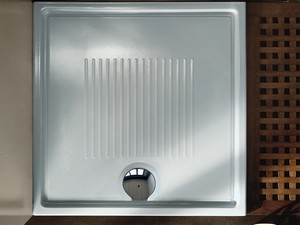 Receveur de douche Shiba 80x80 H3 cm céramique blanc