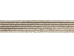 Mosaik Pietra d'Iseo Beige 20x120 Feinsteinzeug Steinoptik Ceppo di Grè