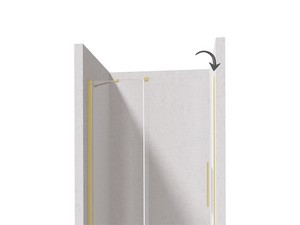 Prizma profilé pour porte en niche or satiné