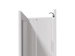 Prizma profilé pour porte en niche inox brossé