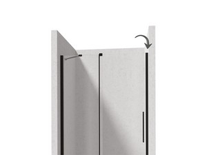 Prizma profilé pour porte en niche noir mat