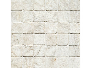 Mosaico Quarzostone White 30X30 Gres Effetto Quarzite Bianco