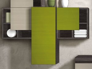 HÄNGESCHRANK QUBO H80 cm OLMO LAVA
