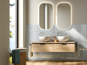 Carrelage Raku Acqua 6x25 grès cérame effet zellige bleu clair