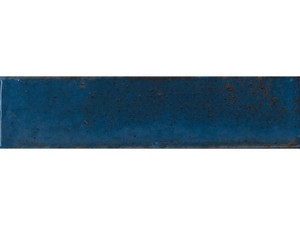 Piastrella Raku 6x25 Gres Effetto Lucido Blu Cobalto
