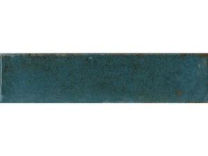 Fliese Raku 6x25 Feinsteinzeug dunkelblau glänzend