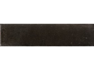Fliese Raku 6x25 Feinsteinzeug schwarz glänzend