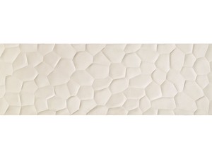 Piastrella Rooms 3D White 40X120 Effetto Tridimensionale Bianco