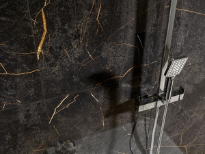 Fliese Saint Laurent 60X120 Glänzend Poliert aus Feinsteinzeug Marmoroptik Schwarz