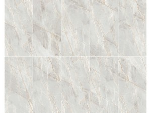 Fliese Samarcanda Ice 60x120 Feinsteinzeug Marmorptik glänzend Eisweiß