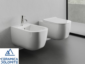 Wc Sospeso Italia Rimless Bianco Lucido