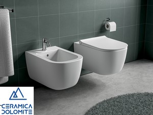 Wc Sospeso Italia Rimless Bianco Lucido