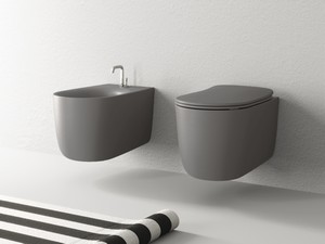 Wc Sospeso Nolita Rimless Ferro Opaco