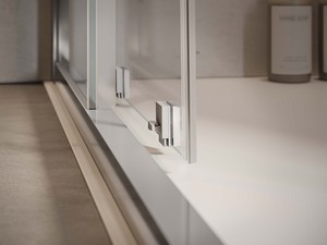 Sax Sliding Shower Door 97-101 cm Printed/Chrome