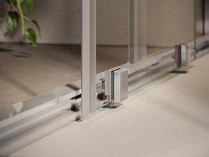 Sax Sliding Shower Door 97-101 cm Printed/Chrome