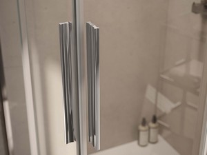 Sax Corner Shower Box 80x120 H200 Sliding Doors 6 mm Crystal Transparent Chrome