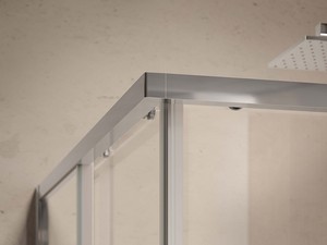 Sax Corner Shower Box 80x120 H200 Sliding Doors 6 mm Crystal Transparent Chrome