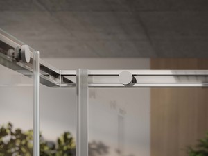 Sax Corner Shower Box 80x120 H200 Sliding Doors 6 mm Crystal Transparent Chrome