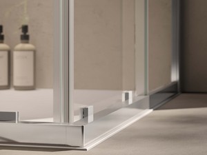 Sax Corner Shower Box 80x120 H200 Sliding Doors 6 mm Crystal Transparent Chrome
