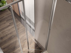Sax Folding Shower Door Ext. 72/76 cm Transparent Chrome
