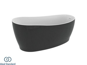 Freistehende Badewanne Ideal Standard® Atelier Around 180x85 cm Zweifarbig Weiß Glänzend/Schwarz Glänzend
