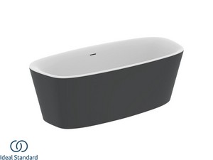 Freistehende Badewanne Ideal Standard® Atelier Dea 180x80 cm Zweifarbig Weiß/Seidenschwarz Matt