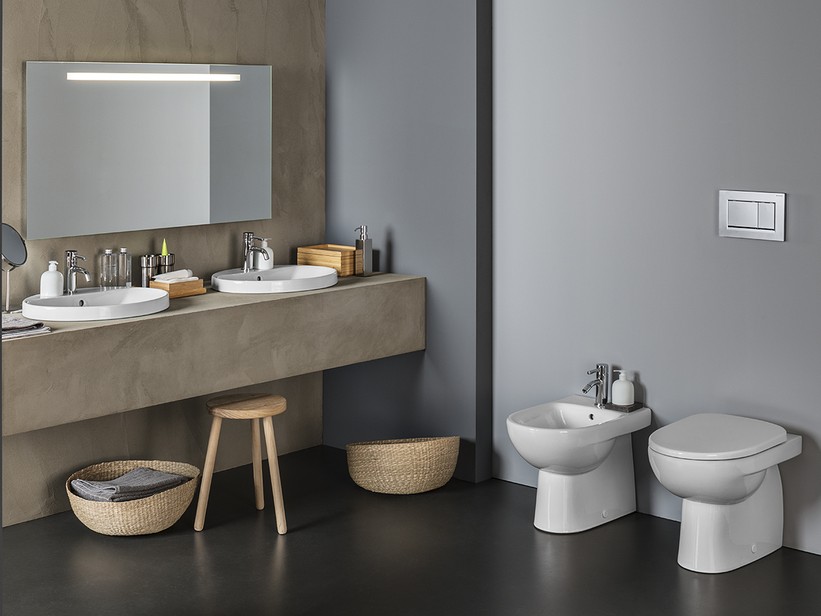 Bidet A Terra Geberit Selnova Scarico A Pavimento Monoforo Bianco ...