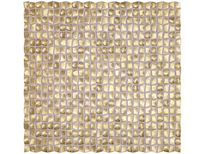 Aluminium Mosaik Shell Gold 30x31,2 cm Golden