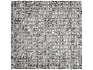 Mosaïque aluminium Shell Iron 30x31,2 cm gris fer