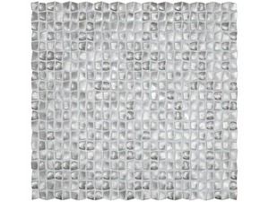 Mosaïque aluminium Shell Silver 30x31,2 cm gris argenté