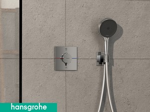 Mitigeur thermostatique douche à encastrer Hansgrohe® ShowerSelect Square 2 voies