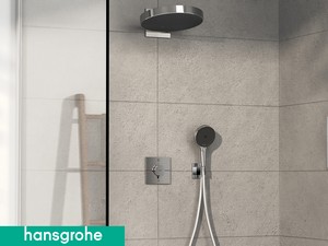 Mitigeur thermostatique douche à encastrer Hansgrohe® ShowerSelect Square 2 voies