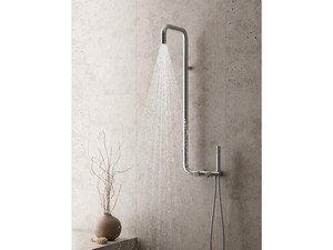 SILIA 2-FUNCTION SHOWER COLUMN BRUSHED INOX FINISH