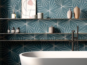 SIX DECO RABAT 21X18,2 DECORATED HEXAGONAL PORCELAIN TILE