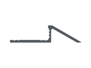 Profilé barre de seuil dénivelé Global Slide acier inox brillant h10mm 90cm
