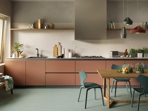 Slim Beton White Mosaic 29x27 3,5 mm thick Stoneware White Concrete Effect