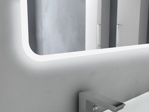 Bathroom Mirror Led Bh Satin 95X69 Lvt Border