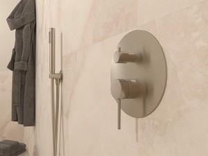 Blende für Duscharmatur einbau 2 Wege Spring Edelstahl 304 gebürstet