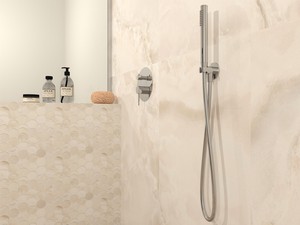 Set Duplex Handbrause + Schlauch Spring Edelstahl 304 Chrom