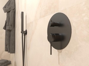 Blende für Duscharmatur einbau 2 Wege Spring Edelstahl 304 Gun Metal