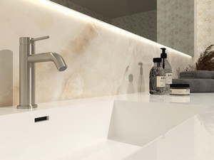 Mitigeur de lavabo sans bonde Spring Inox 304 brossé