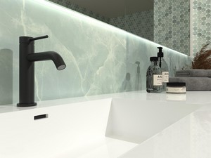 Mitigeur de lavabo sans bonde Spring Inox 304 noir mat