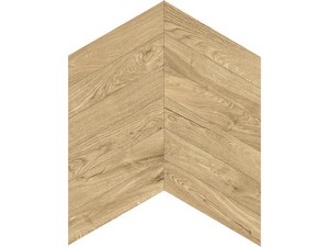 Carrelage Studio Chevron Natural 11x54 Grès cérame effet bois point de Hongrie naturel