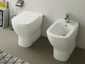 Wc Bidet Ideal Standard.Ideal Standard Tesi Wc Back To Wall Aquablade Seat Slim Soft Close Iperceramica