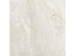 Carrelage Touchstone White 60x60 grès cérame effet ardoise blanche