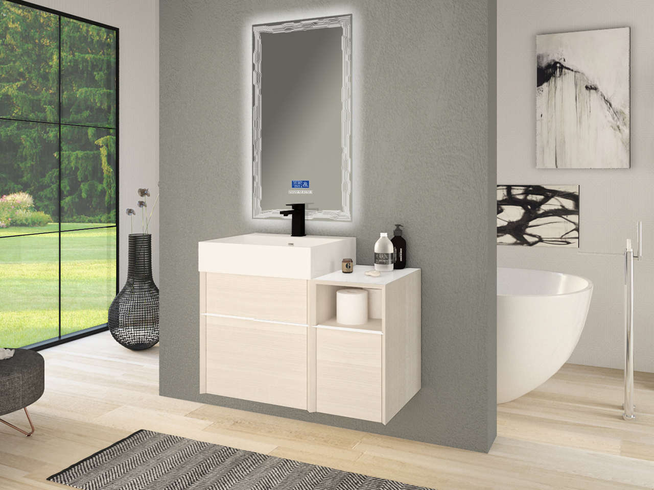 mobile bagno 2 cassetti