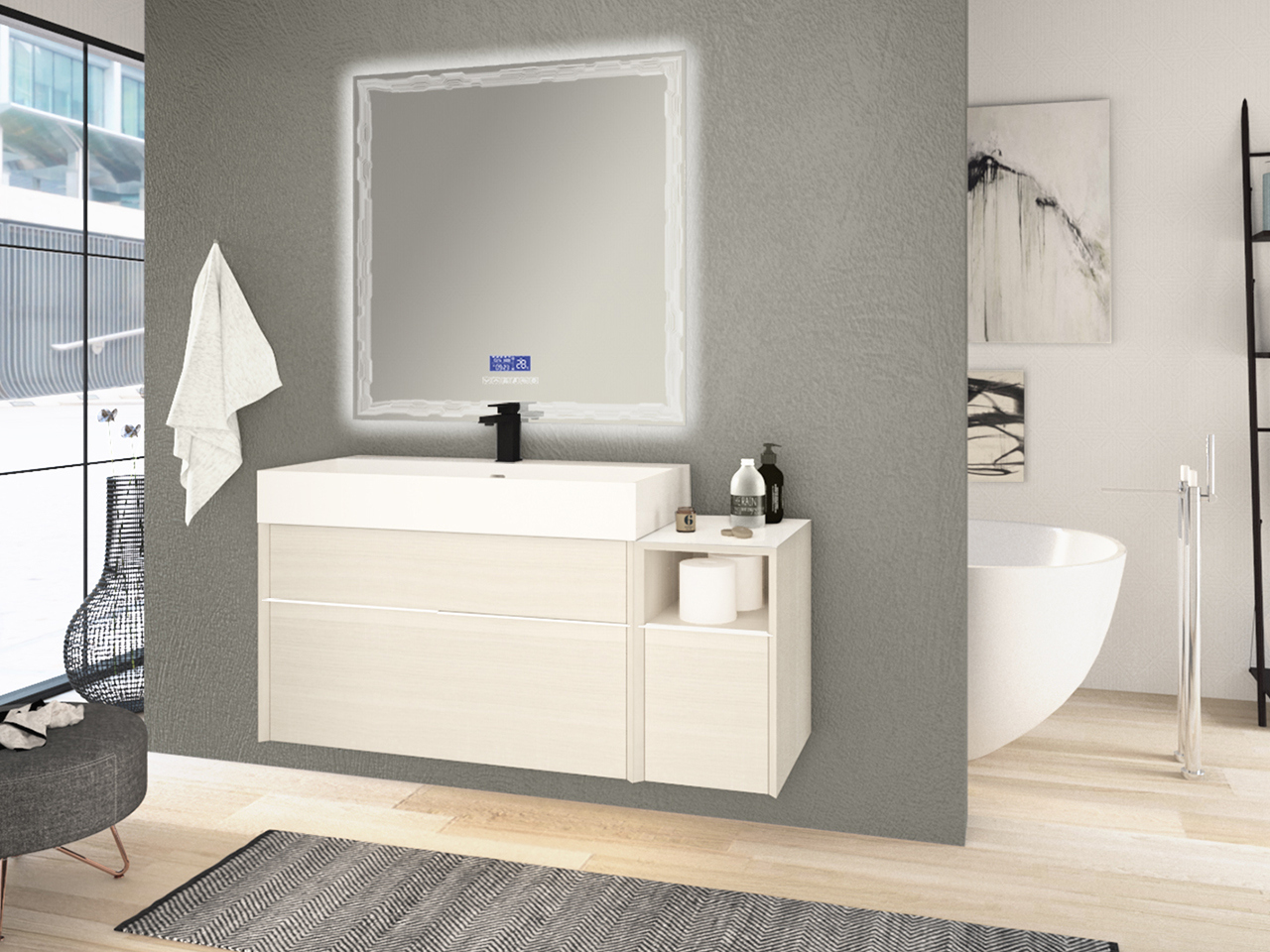 mobile bagno 90 cm iperceramica