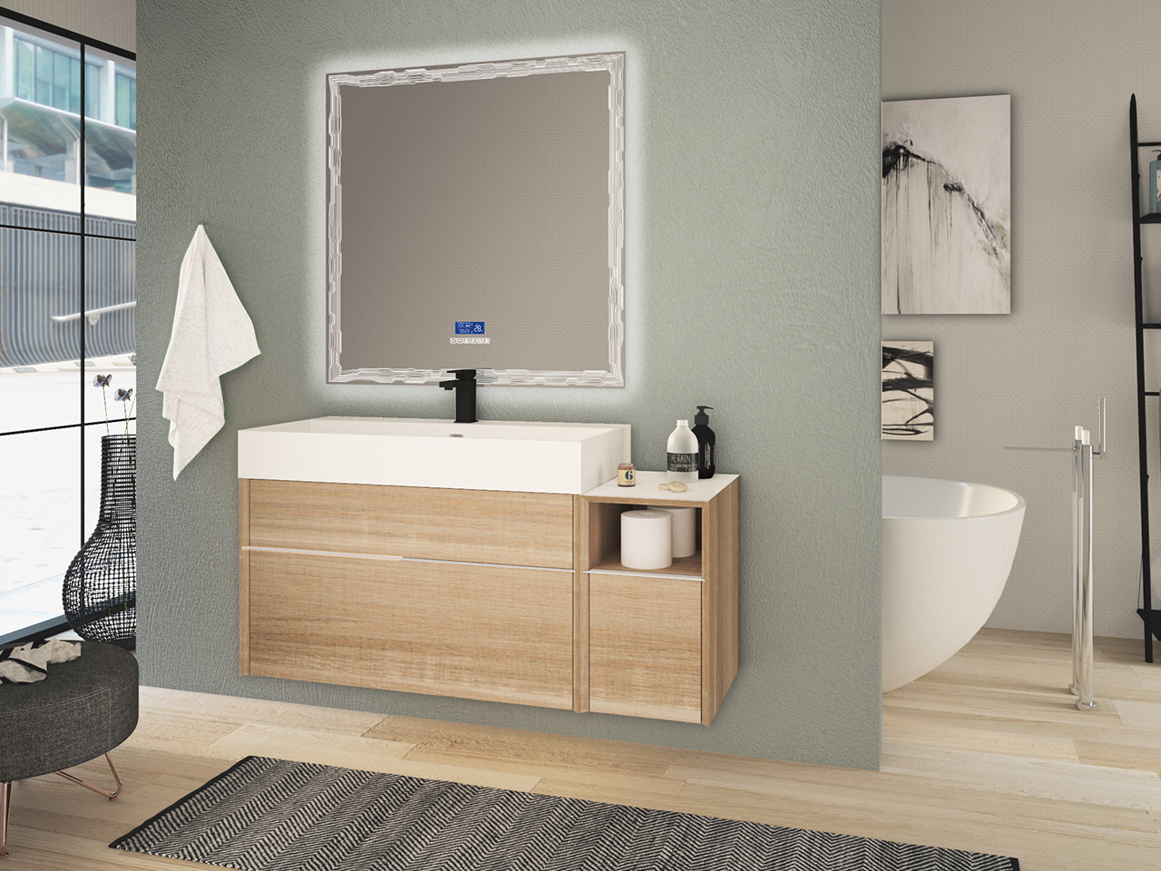 mobile bagno 2 cassetti